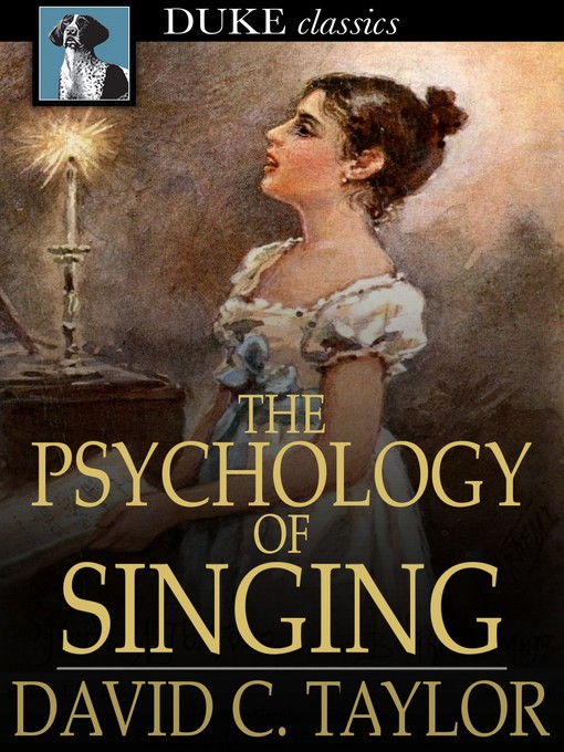 Titeldetails für The Psychology of Singing nach David C. Taylor - Verfügbar